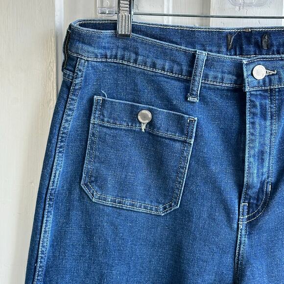 Banana Republic High Rise Wide Leg Crop Jeans Long 31L - Picture 5 of 10